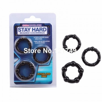 Stay Hard Delay Penis Rings(3Pcs/Set)